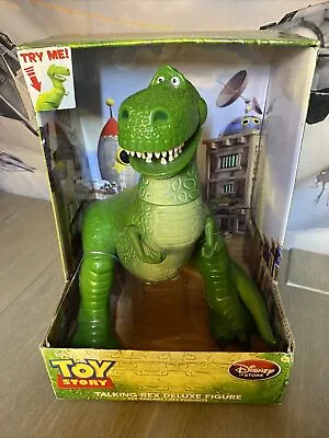 Disney Store Toy Story Talking Rex Deluxe Figure Pixar New Hard To Find Box • $127.38