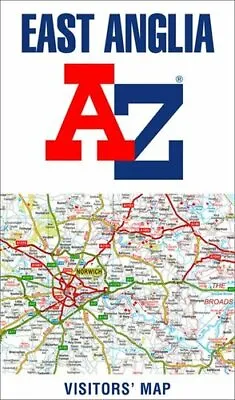 East Anglia A-Z Visitors' Map By A-Z Maps 9780008388157 | Brand New • £5.99