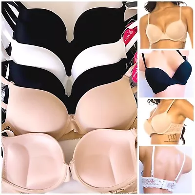 LOT OF 3 Women Bras Maximum Lift Extreme Padding Push Up Bra Add 2 Cup Size 8355 • $23.70