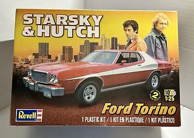 Revell 1:25 Starsky & Hutch 1976 Ford Torino Model Car Kit #85-4023 Opened Box. • $41