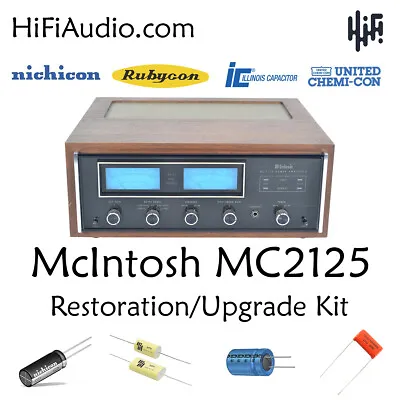 McIntosh MC2125 Amp Amplifier Rebuild Restoration Recap Service Kit Fix Repair • $195