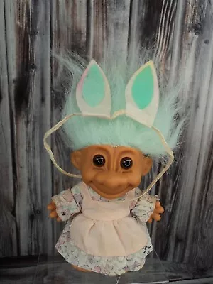 Vintage Russ Troll Doll 5  - Easter W/ Bunny Ears & Dress • $9.29