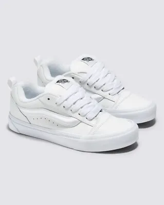 Vans Knu Skool White Leather • $110