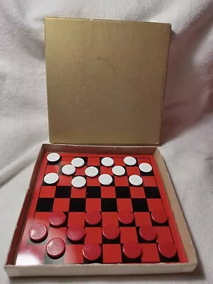 Vintage Magnetic Travel Mini Checkers Set (780) • $8.99