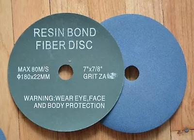 7 Inch RESINE FIBER DISCS  7  X 7/8  Zirconia Sanding Grinding Tool • $48.99