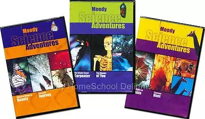 NEW Children's Moody Science Adventures 3 DVD Set 18 Lessons Homeschool • $29.99