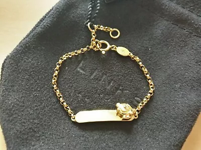 Links Of London Little Miss Sunshine 18ct Yellow Gold 750 Baby's ID Bracelet  • £179.99