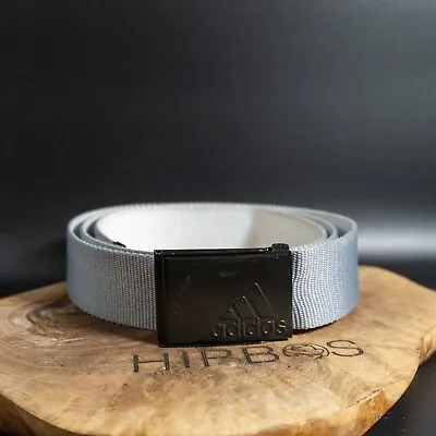 Adidas Mens Belt Fabric Webbing Belt Grey One Size • £18