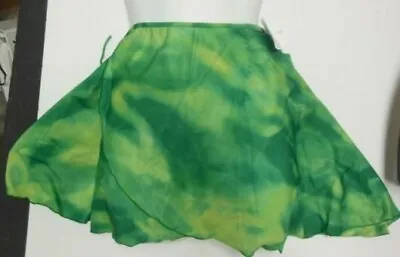 Print Crepe Wrap Ballet Skirt  Girls/Ladies 2 Prints To Choose Greens • $11.99