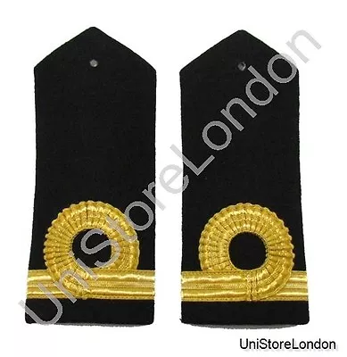 Epaulette Curved Hard  1 Curl Gold Naval 0174 • $16.15