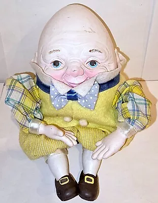 Vintage Humpty Dumpty Collectors Shelf Sitter Weighted Nursery Rhyme Figure Doll • $69.99