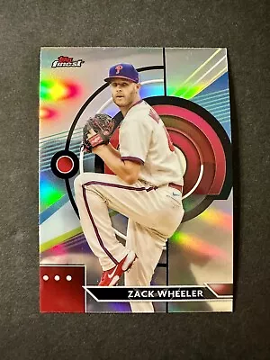 2023 Topps Finest Zach Wheeler Refractor #35 Philadelphia Phillies • $2