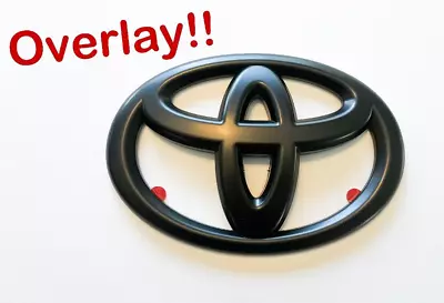 NEW 2022 23 24 Tundra Overlay Matte Blackout Overlay Front Grille Emblem Badge • $47.85