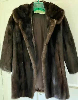 Vintage Women's Dark Brown Genuine Mink Swing Jacket • $149