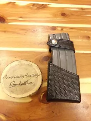 C311Hume Leather Belt Rifle Single Magazine For .223 5.56mm Caliber • $8.88