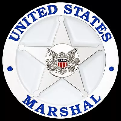 United States Marshal Silver 3D Challenge Coin • $16.45