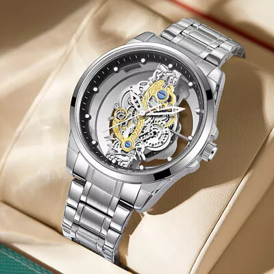 Transparent Skeletonized Back Quartz Watch 240MM Strap Length Wrist Bracelet • $13.59