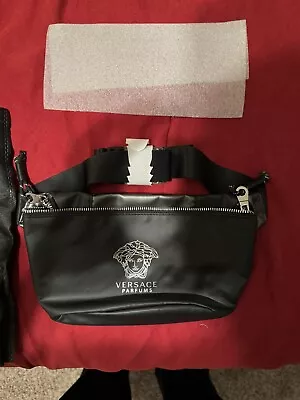 Mens Versace Belt Bag Black Leather • $125