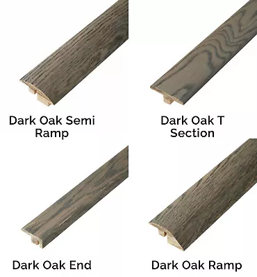 Solid Oak Threshold Door Bar Trims Strip For Wood Floors Ramp T Bars Ends & More • £74.99