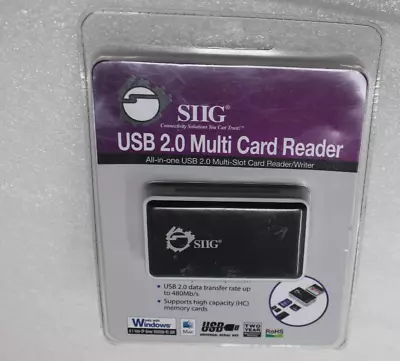 SIIG All-in-one USB 2.0 Multi Card Reader / Writer Works W/ Windows & Mac • $14.50