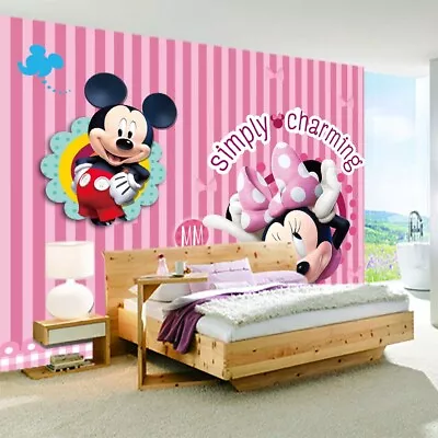 Mickey Mouse Big 3D Full Wall Mural Photo Wallpaper Printing Home Kids Decor • $20.92