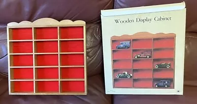 Open Wooden Display Cabinet Shelf Hot Wheels Diecast Matchbox Car Toy Ornaments • £5