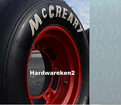 NASCAR DECAL McCREARY SHORT TRACK RACE TIRE DETAIL SHEET - 20 LOGO'S- 1/24-1/25 • $10