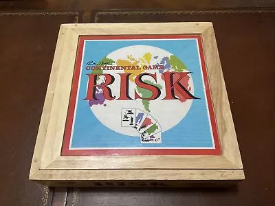 Parker Brothers Risk Nostalgia Series 2003 Continental Board Game Wood Box • $36