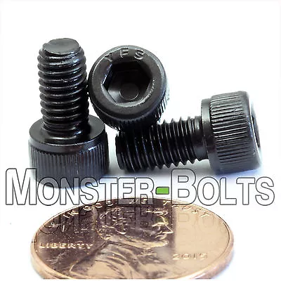 (10) #10-32 X 3/8  Socket Head Cap Screws Alloy Steel Black Oxide SAE Fine • $5.05