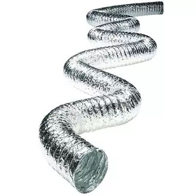 8 In. X 25 Ft. Non-Insulated Flexible Aluminum Duct With Scrim • $43.44