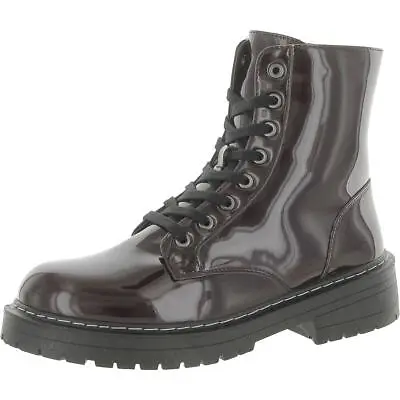 Sugar Womens Kaedy Faux Leather Combat & Lace-up Boots Shoes BHFO 8560 • $16.99