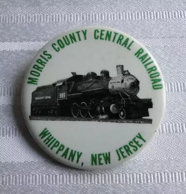 Vintage Morris County Central Railroad Whippany New Jersey Pinback Button 2   C • $10
