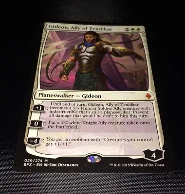 Gideon Ally Of Zendikar - Battle For Zendikar - Mythic - MTG • £7.99