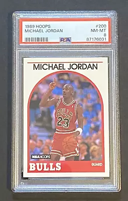 1989 Hoops Michael Jordan Chicago Bulls #200 PSA 8 • $13.50