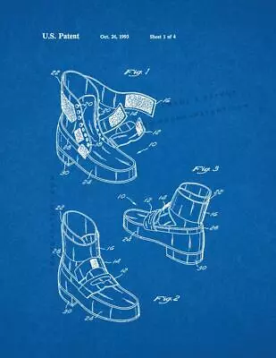 £41.54 • Buy Michael Jackson's Anti-gravity Shoes Patent Print Blueprint