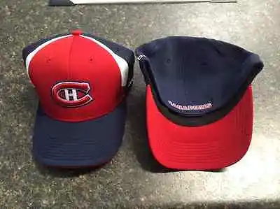 Montreal Canadiens Reebok Red White & Blue Stretch Flex Fit Cap Hat - Brand New • $27.99