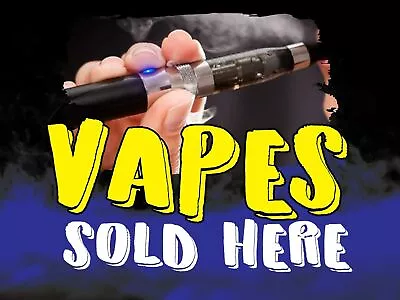 Vapes Sold Here | Full Color Sidewalk Display Sign Board W/ Metal Ground Stakes • $17.95