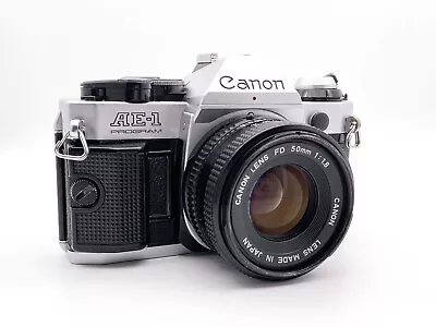 Canon AE-1 Program 50mm F1.8 Prime Lens SLR SLR SLR Camera | Maintained • £143.76