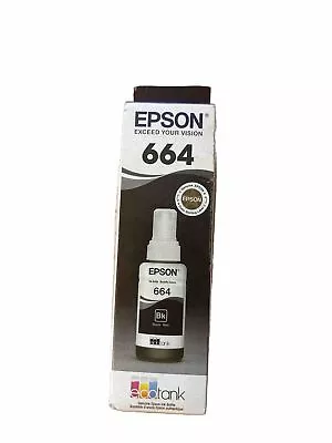 Genuine New Sealed - Epson 664 Ink Bottle Black T664120 • $10.88