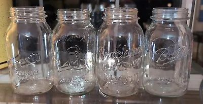 4 Vintage Quart Fruit Canning Jars Presto Suprem Mom's Mason Brockway Ball Mason • $14.99