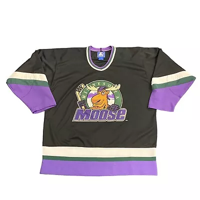 Vintage Rare NHL Minnesota Moose Starter Hockey Jersey Adult Size Large • $150