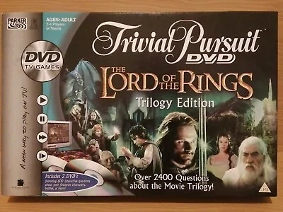 £13 • Buy Trivial Pursuit Dvd Board Game: The Lord Of The Rings Trilogy Edition, Complete 