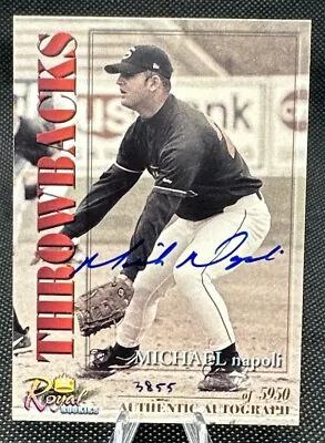 MIKE NAPOLI ⚾️ 2001 Royal Rookies Auto #28 RC | 3855/5950 | Angels • $18