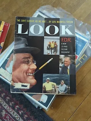 Look Magazine January 19 1960 / F.D.R.: A New Picture Biography E1 • $1.99