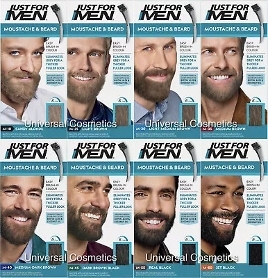 3 Pack Just For Men Colour Dye Gel Moustache And Beard- GENUINE/FREE DELIVERY • £25.99