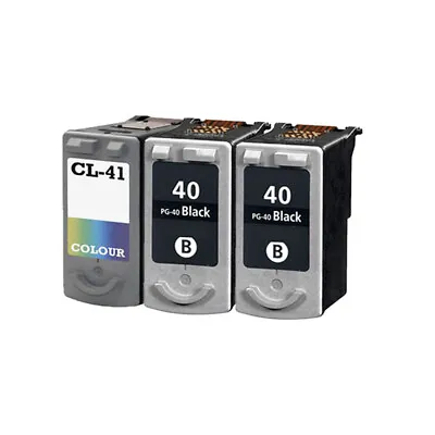 3 Ink Cartridge Fit For Canon IP2500 MP150 IP2600 MP160 PG40 CL41 • £43.18