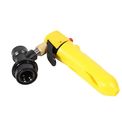 HG (Yellow)Keg Charger CO2 Injector Draft Beer Dispenser Ball Lock For Homebrew • £17.57