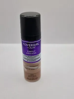 5 X 30ML COVERGIRL CG Simply Ageless 3in1 FOUNDATION Creamy Beige 250 • £19.99