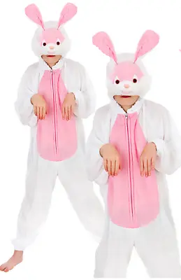 Child Kids Easter Bunny Rabbit Fancy Dress Animal Costume New Ages 3-13 • £14.49