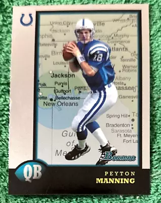 Peyton Manning 1998 Bowman Interstate Rookie Card #1 Indianapolis Colts • $25